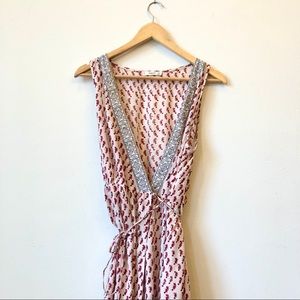 Mango maxi wrap dress